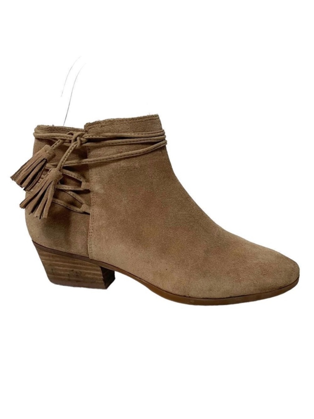 VINCE CAMUTO Carlina Western Boho Suede Tassel Wrap Booties 7.5